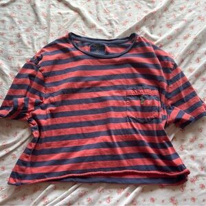 Polo by Ralph Lauren Navy and Red Striped Tee